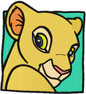 Nala Lion King machine embroidery design
